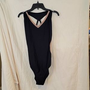 NWOT Black and tan Danskin leotard